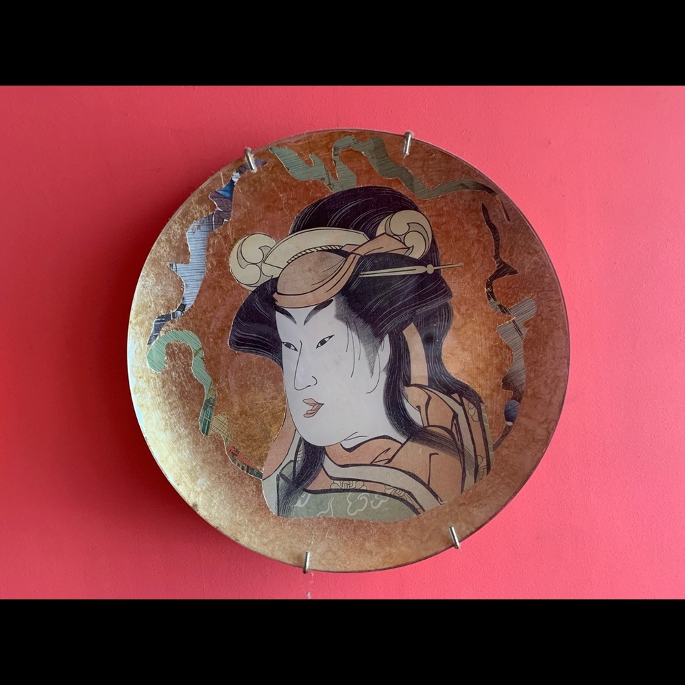 Artist Carole Stupell handpainted  set of 8 plates